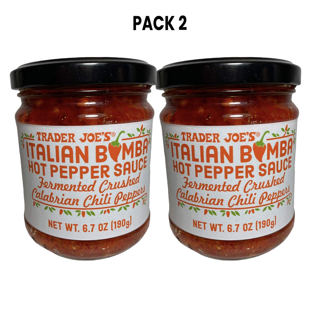 Italian Bomba Hot Pepper Sauce 6.7 oz