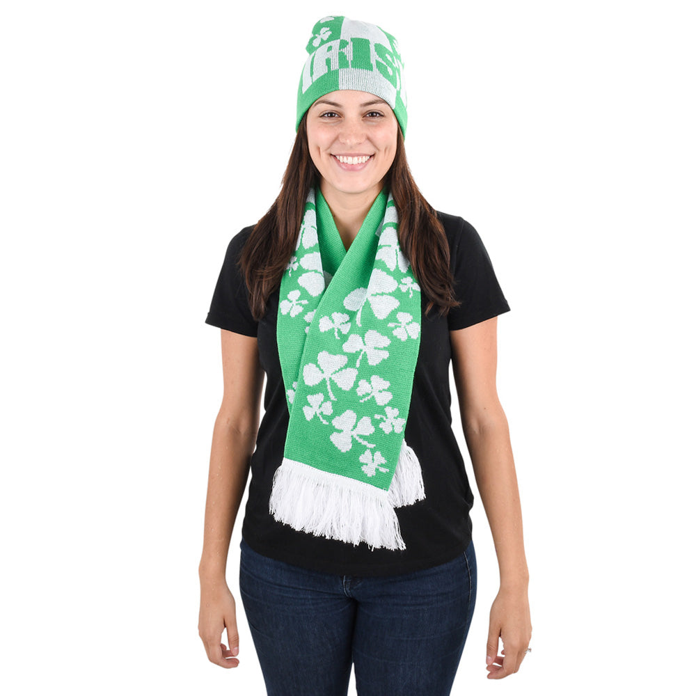 St. Patrick's Day Hat and Scarf Set