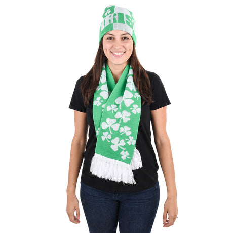 St. Patrick's Day Hat and Scarf Set