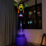 12FT Halloween Floating Witch Inflatable Yard Decor