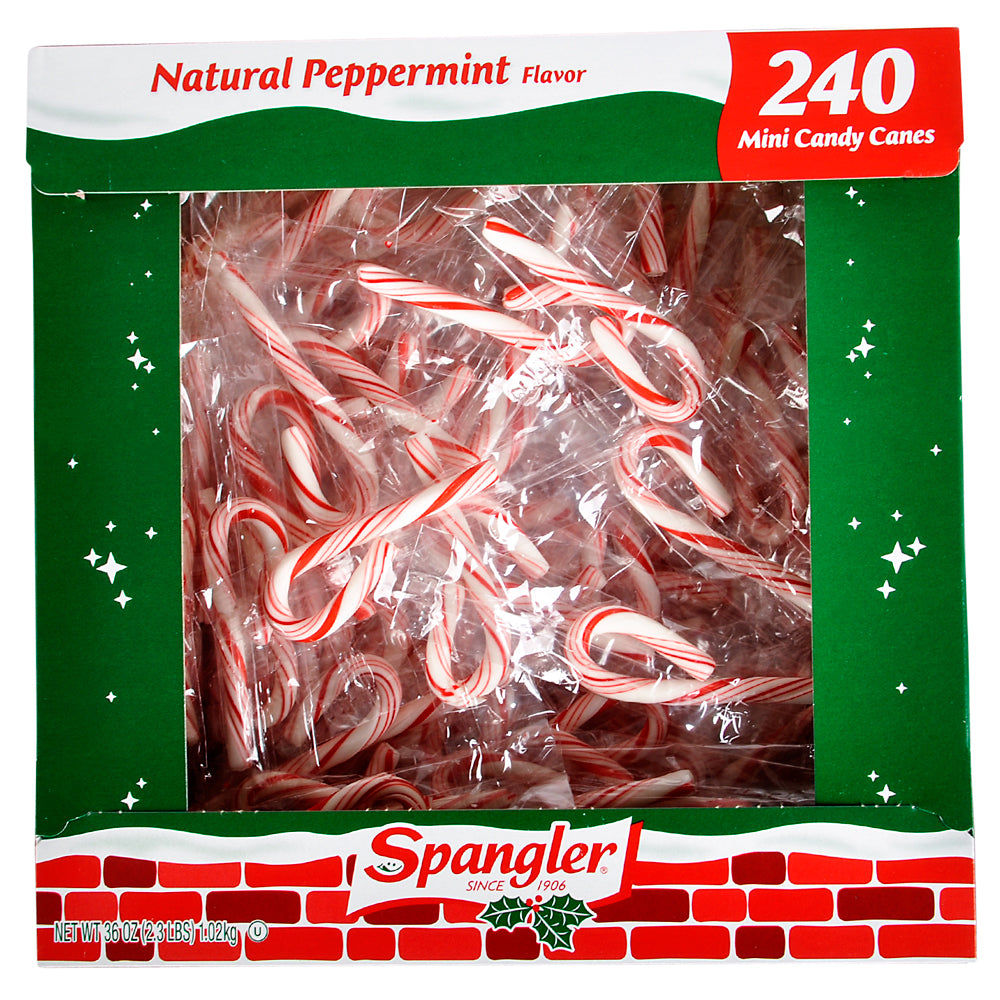Peppermint Mini Candy Canes (240 PC Box)