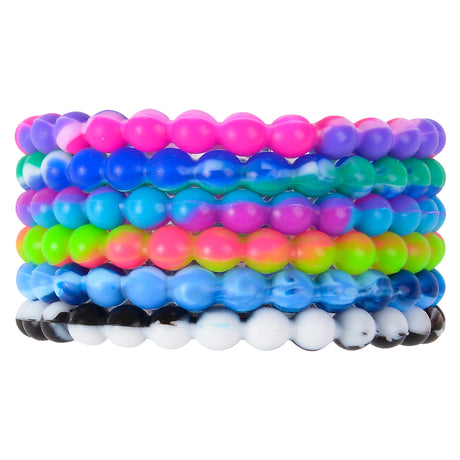 Tie Dye Bead Bracelet 8.5" (1 DZ)