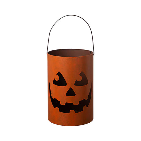 1.0 Feet Glitzhome Jack-o-Lantern Yard Decoration Halloween Decor Candle Holder 2 Pack