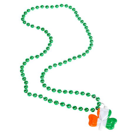 Irish Flag Shamrock Beads Necklace (1 DZ)