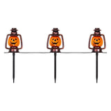 Northlight 165 in Freestanding Lighted Jack-O-Lantern Craft Pumpkin 3 Pack Halloween Decoration
