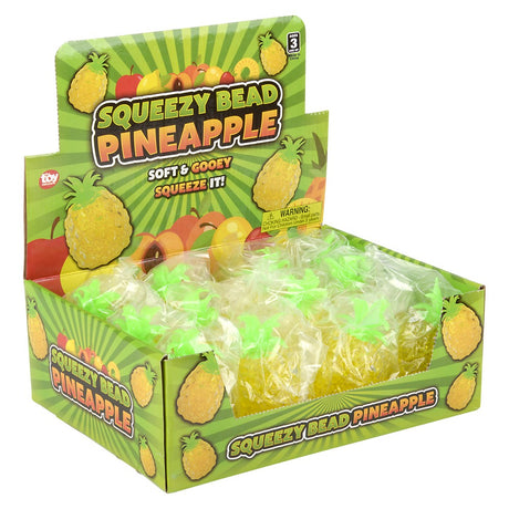 Squeezy Bead Pineapple (12 Pc Display)