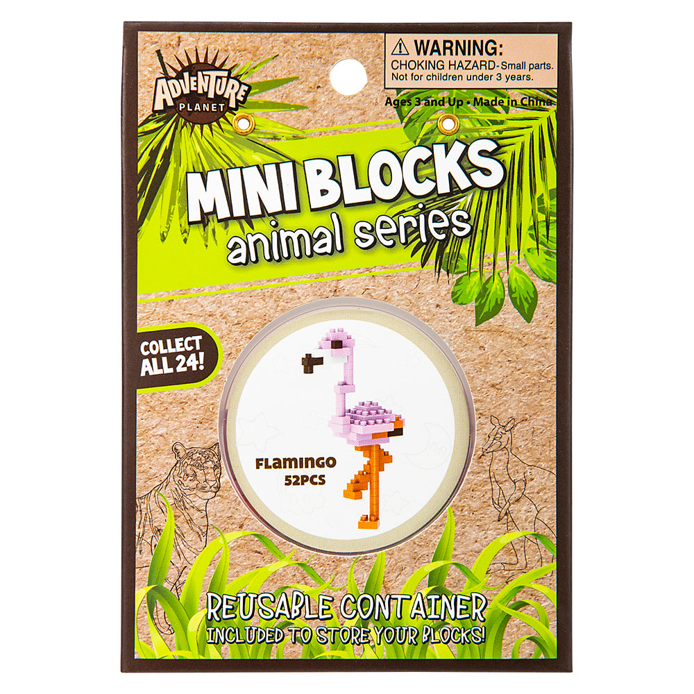Mini Blocks Flamingo 3D Figure