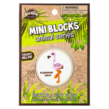 Mini Blocks Flamingo 3D Figure