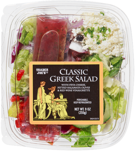 Fresh Classic Greek Salad with Feta and Olives
