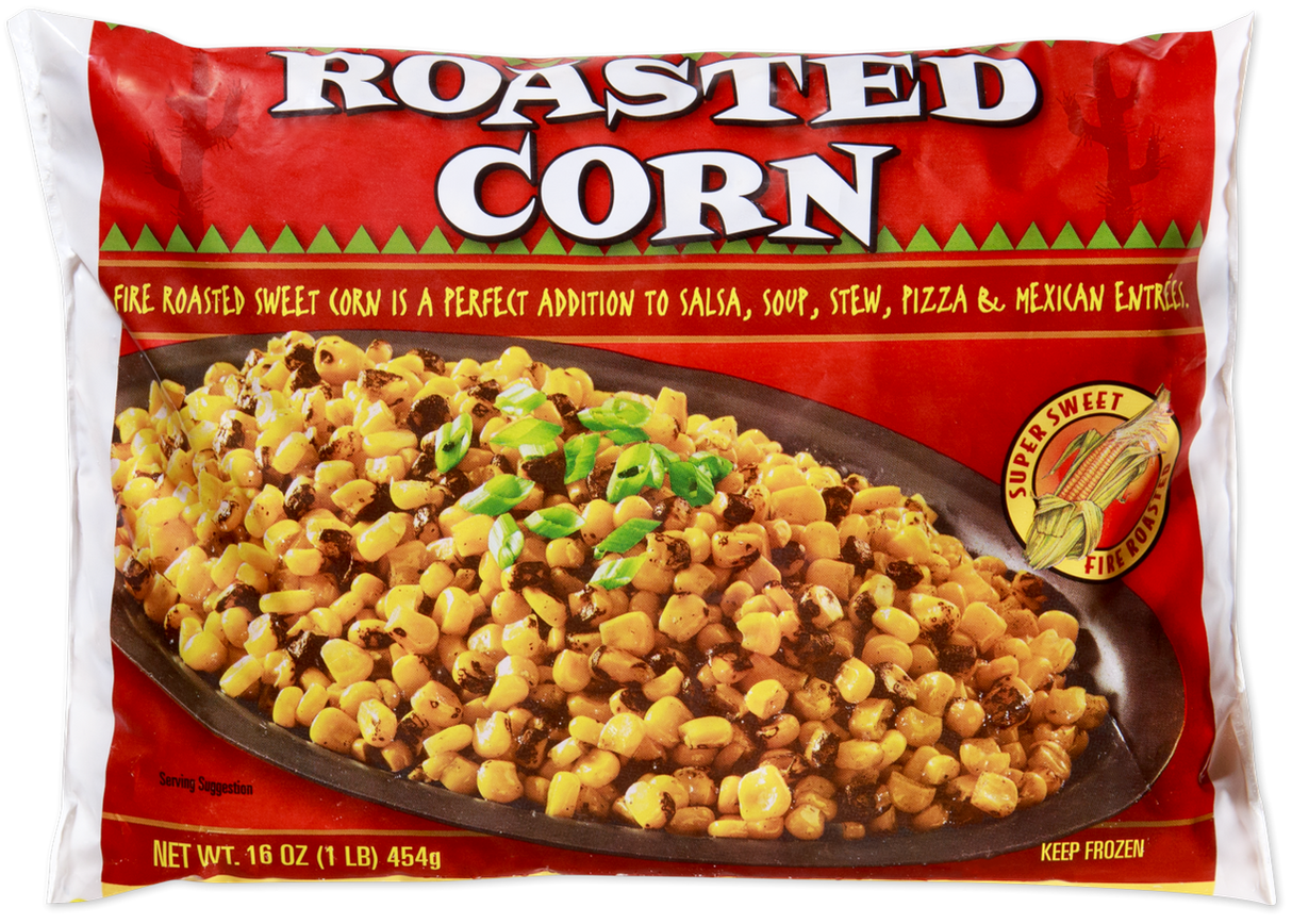 Roasted Corn Frozen Smoky Sweet Corn Ready to Cook 16 Oz