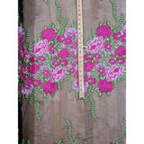 Alameda Polyester Lace Fabric - Black Mesh, Embroidered Floral, 50/51" Width (1 Yard)