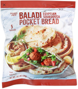 Baladi Egyptian Sourdough Pocket Bread Frozen Flatbread 14.1 Oz