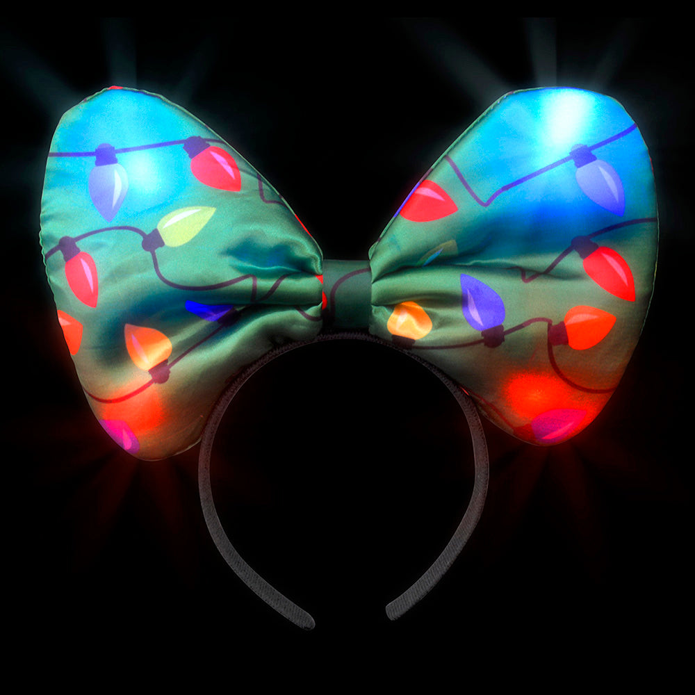 Christmas Light-Up Bow Band