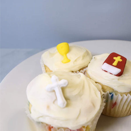 Religious Christian Edible Cake Cupcake Toppers 15 Count