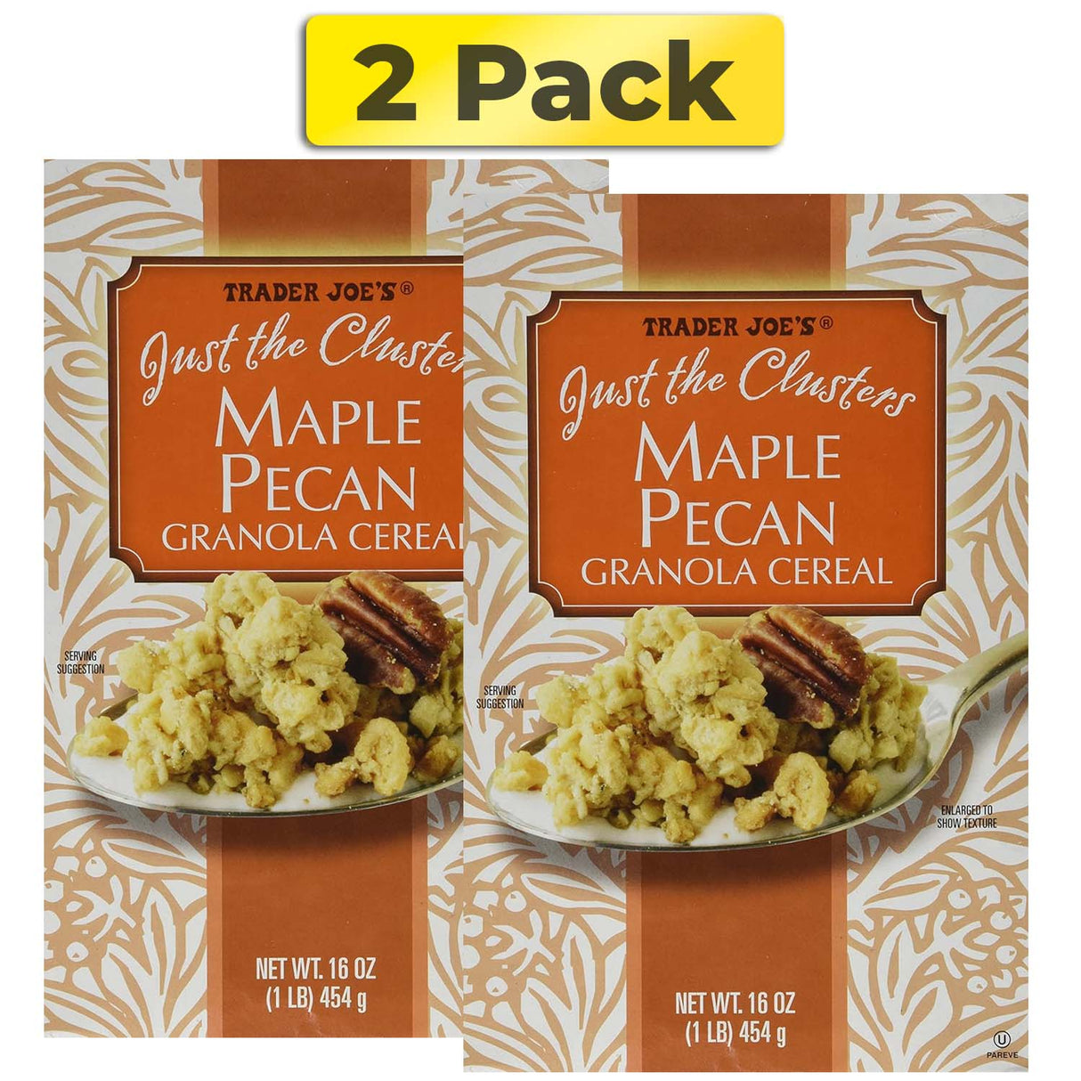 Trader Joe's Just the Clusters Maple Pecan Granola Cereal 16 oz.