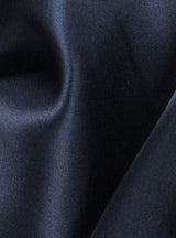 Navy Stretch Silk Satin