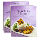 Trader Joe's Fig & Olive Crisps For Sweet Snack (5.3 Oz)