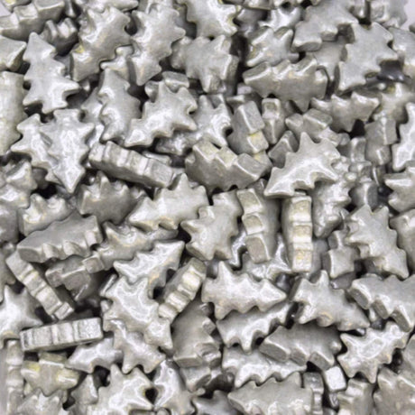 Silver Christmas Tree Sprinkles 200g – Festive Cake & Cupcake Decorations