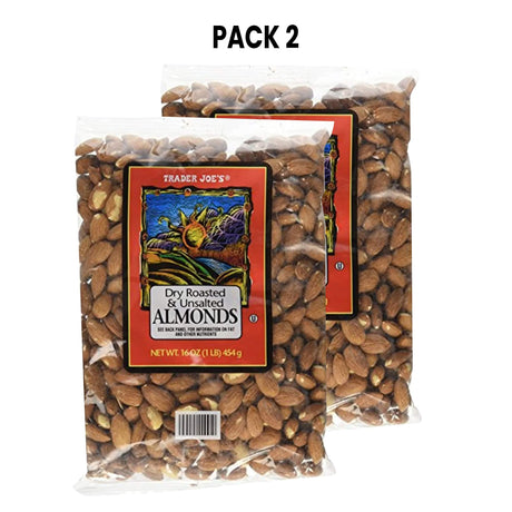 Dry Roasted & Unsalted Almonds 16 oz