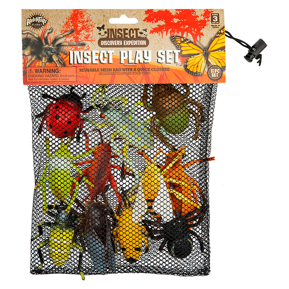Insect Figures in Mesh Bag