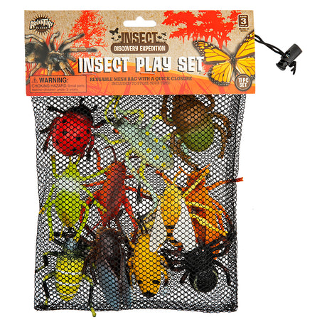 Insect Figures in Mesh Bag