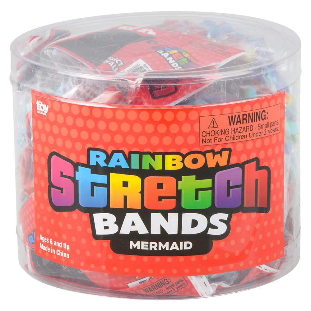 Mermaid Rainbow Silicone Stretch Bands