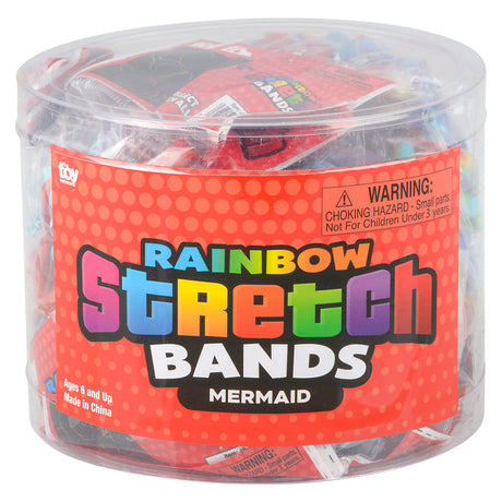 Mermaid Rainbow Silicone Stretch Bands