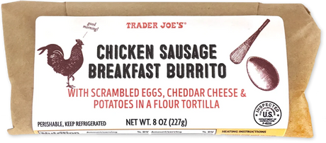 Hearty Chicken Sausage Breakfast Burrito with Eggs