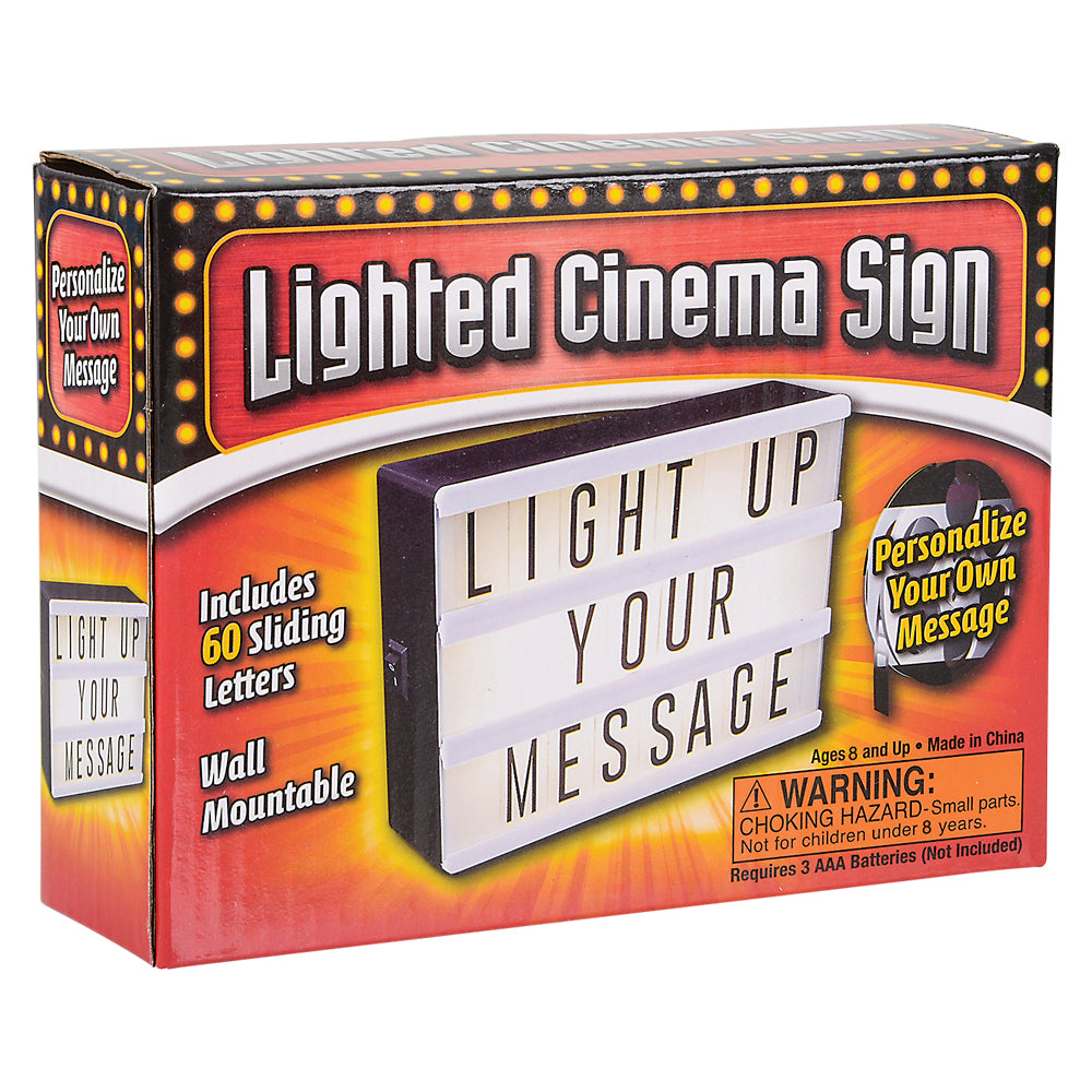 LED Lighted Cinema Box 6"