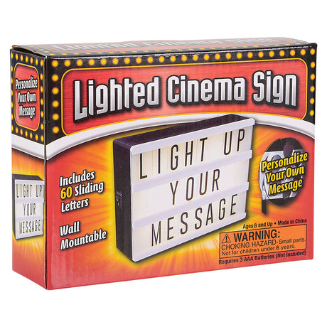 LED Lighted Cinema Box 6"