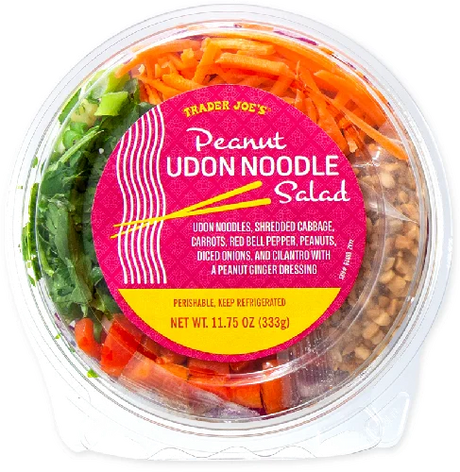 Peanut Udon Noodle Salad – Ginger Dressing & Crunchy Veggies
