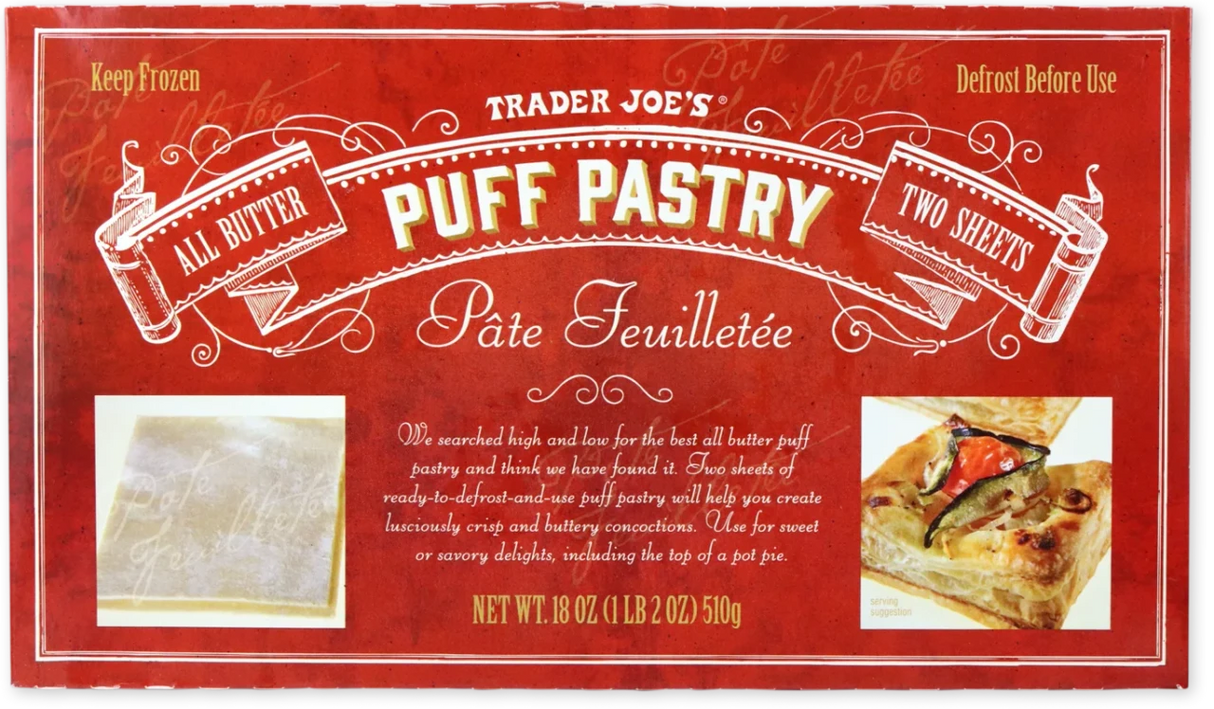 All Butter Puff Pastry Sheets Flaky Layered Baking Dough 18 Oz