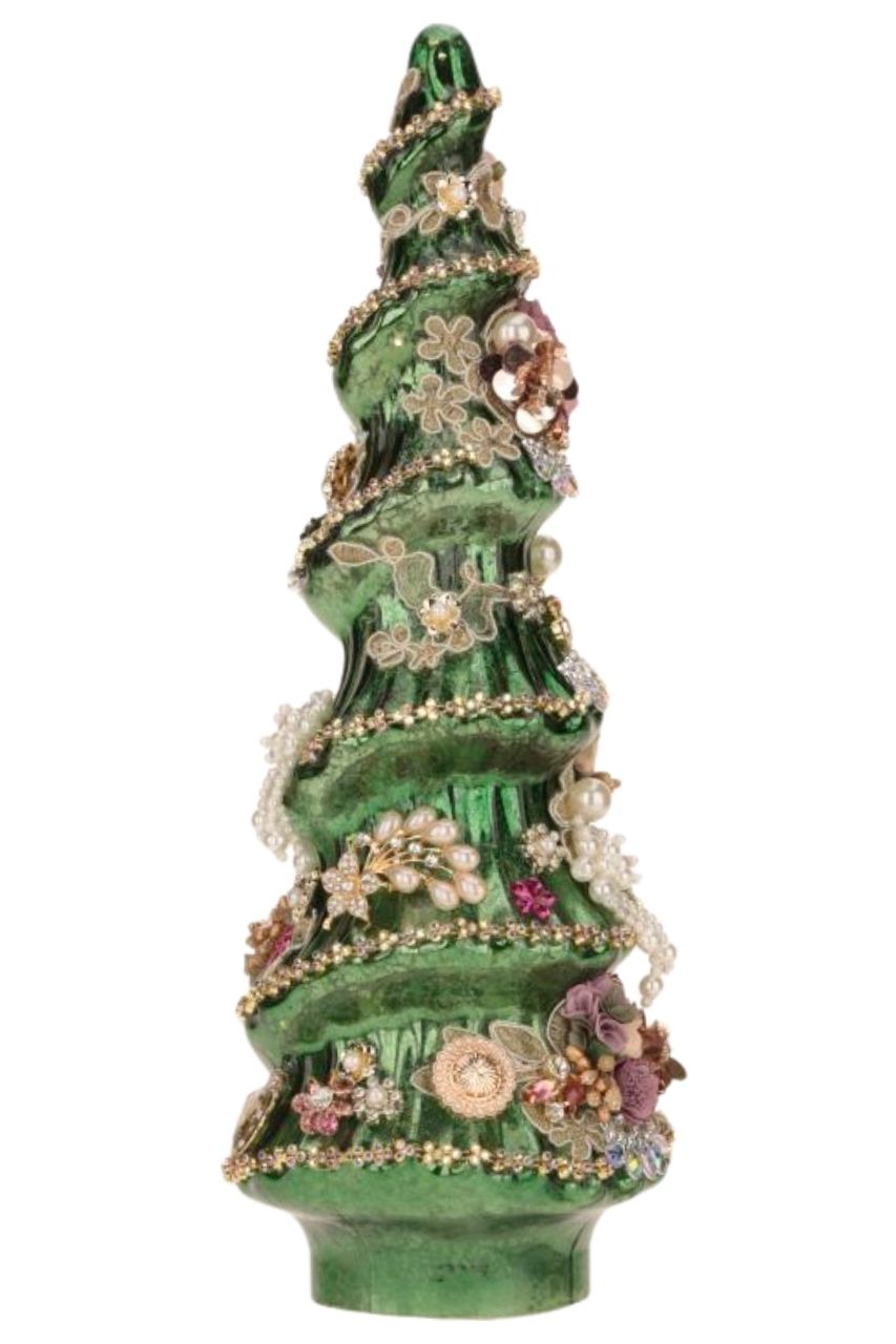15" Jeweled Christmas Tree, Green - Mark Roberts