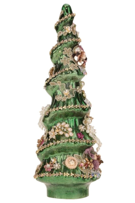 15" Jeweled Christmas Tree, Green - Mark Roberts