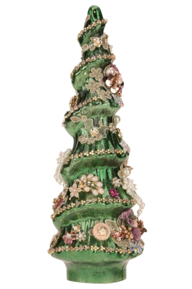 15" Jeweled Christmas Tree, Green - Mark Roberts
