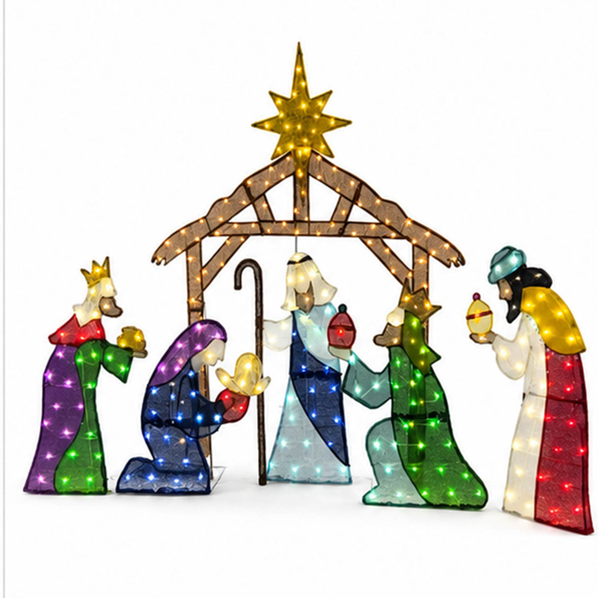 63" Christian Nativity Scene Three Wise Men Decor