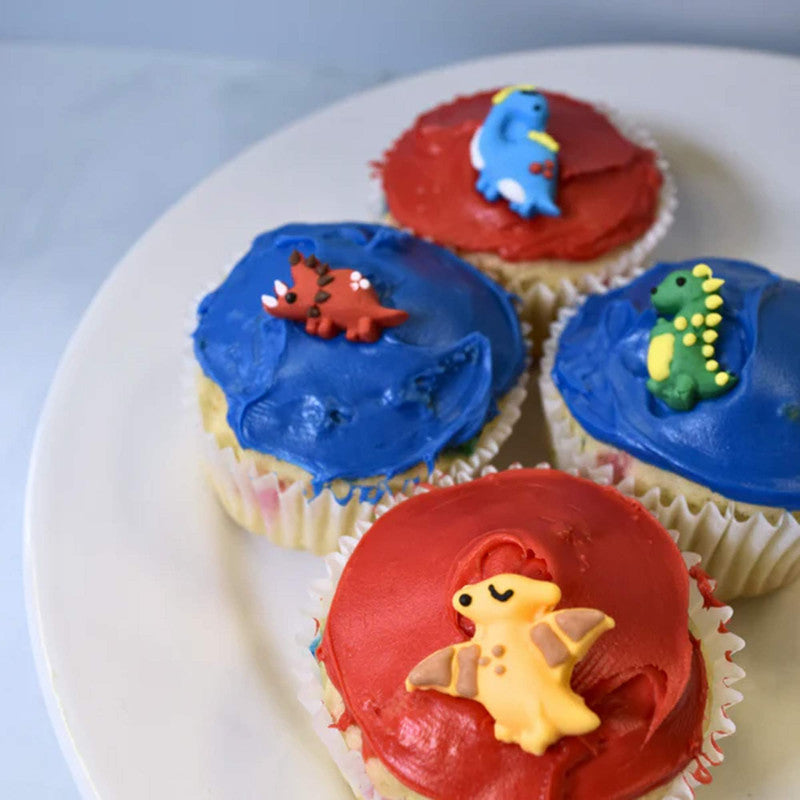 Cute Dinosaur Cake Cupcake Sugar Topper Birthday