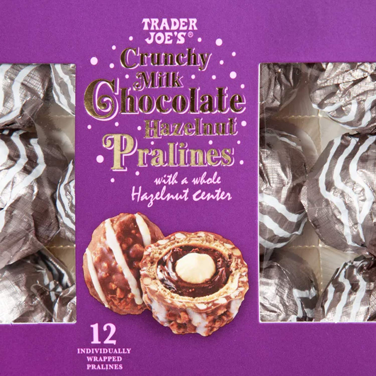 Crunchy Milk Chocolate Hazelnut Pralines 5.28 Oz