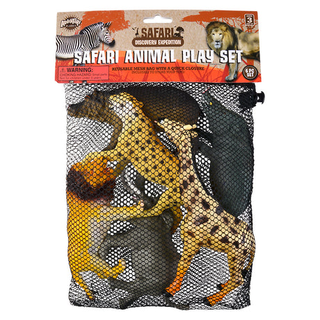 Safari Animal Assortment Mesh Bag Set