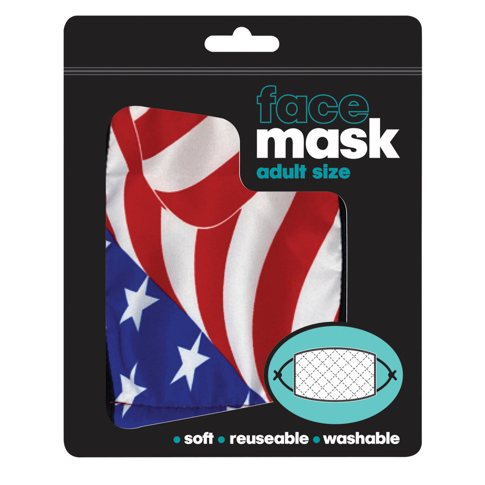 Patriotic Face Mask Adult Size (1 DZ)