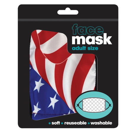Patriotic Face Mask Adult Size (1 DZ)