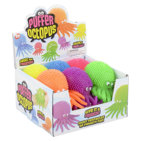 Puffer Octopus Squeeze Toy (1 DZ)