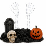 Cool White Light Ghost Hands Halloween Decor 1 Pair Set