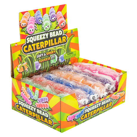 Squeezy Bead Caterpillar (12 Pc Display)