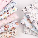 Cute Little Rabbit Print Canvas Fabric – DIY Material