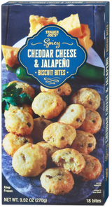 Spicy Cheddar Jalapeno Biscuit Bites Savory Cheese Snack 9.52 Oz