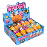Squish Ice Cream Cone Backpack Clip (24 Pc Display)