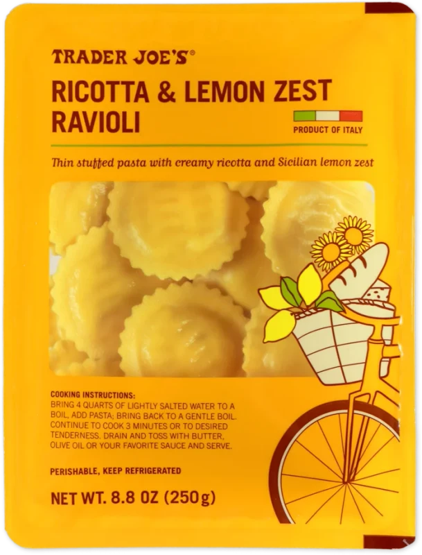 Sicilian Ricotta & Lemon Zest Girasoli Ravioli