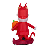 4 Feets Gemmy Disney The Nightmare Before Christmas Lock Jack-o-Lantern Inflatable Lighted Yard Stake