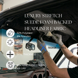 Stretch Suede Foam Backed Headliner Fabric